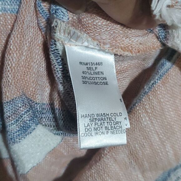 FATE Striped Raw Hem Top - Size Small - Picture 8 of 8